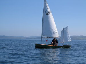 decked sailing canoe